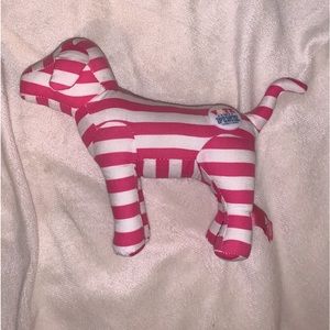 Pink striped dog